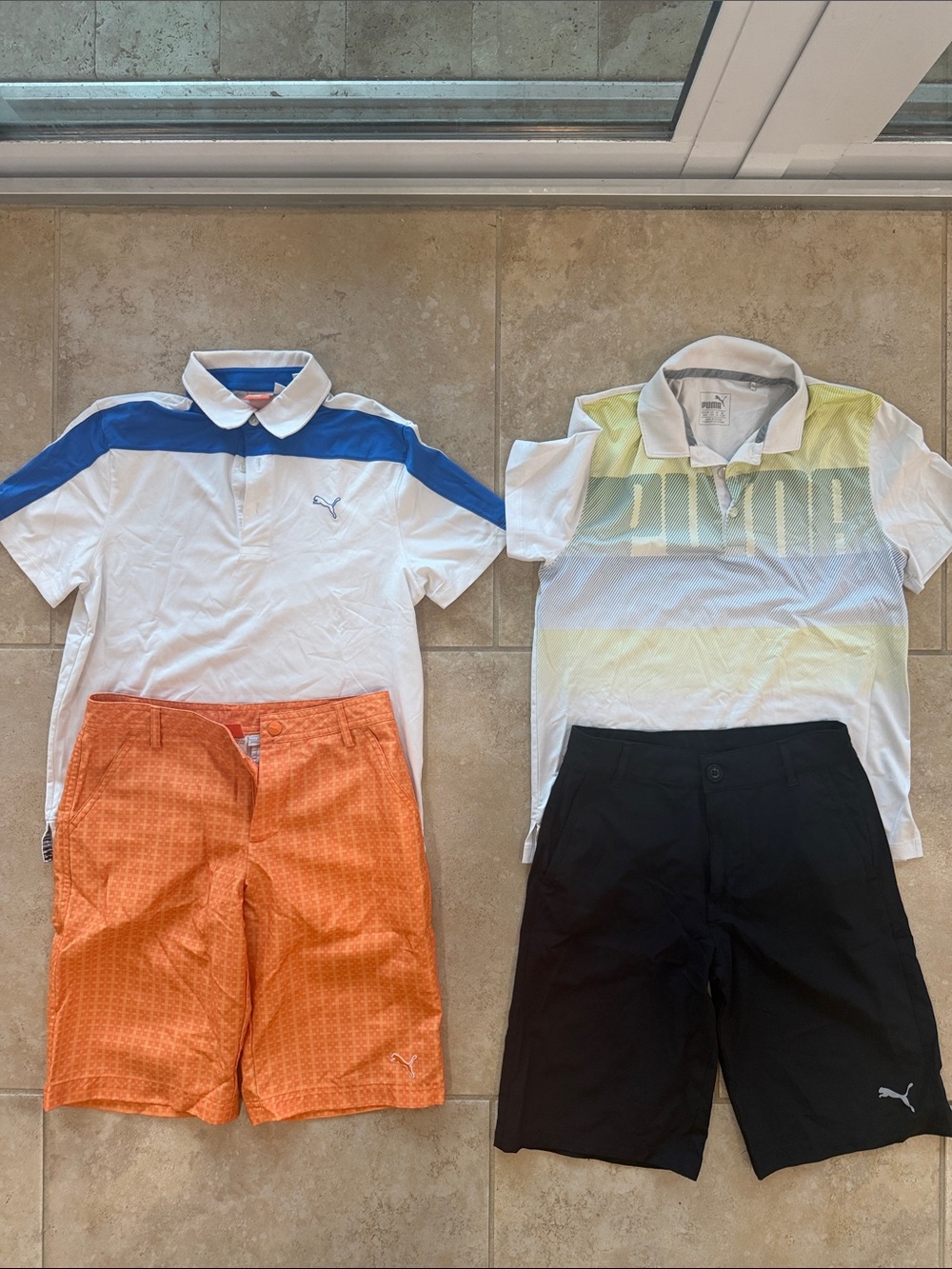 Boys PUMA golf outfits 4 items size medium 10